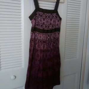 Apt 9 sundress purple ombre and brown
